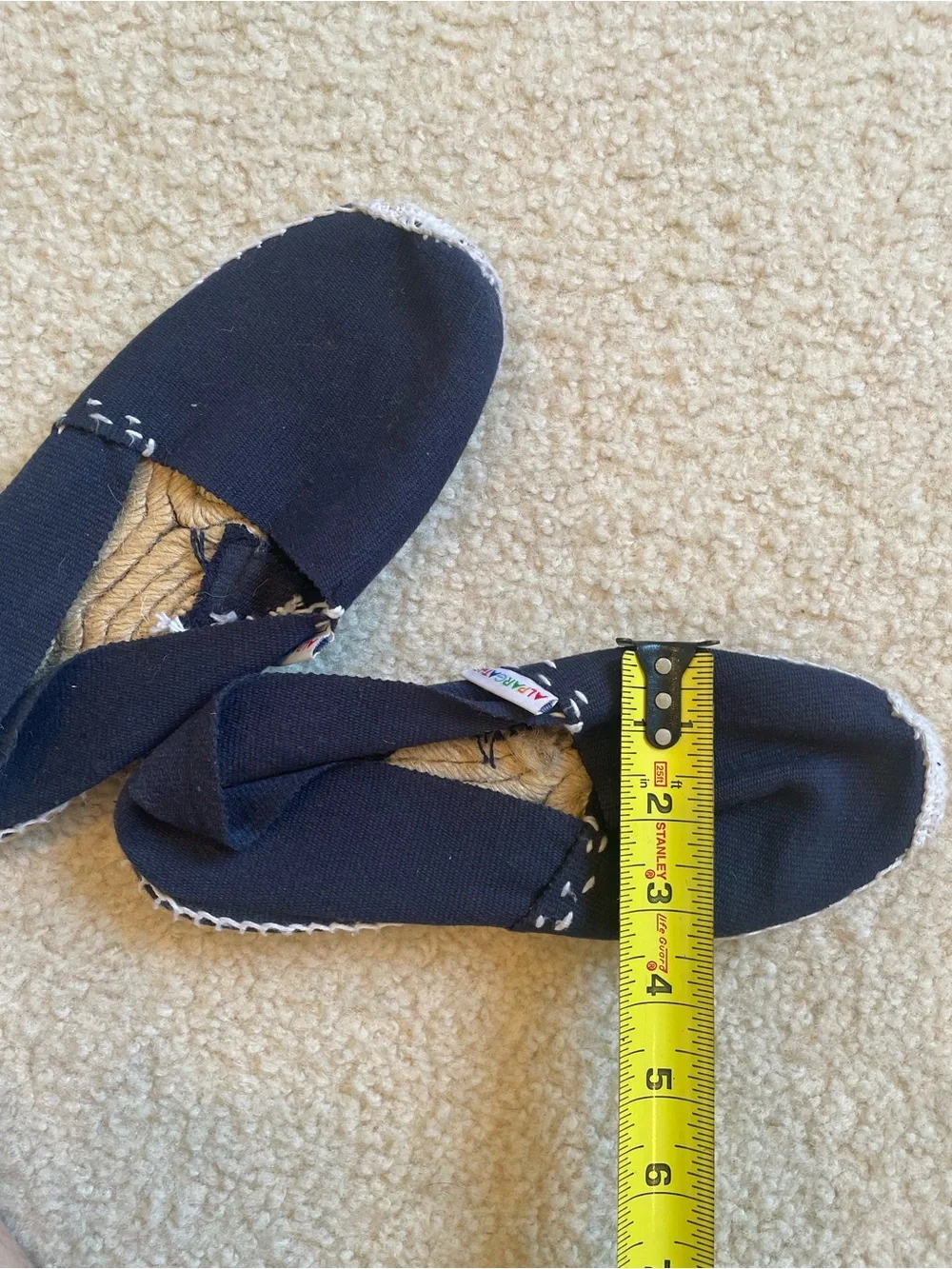Women's Navy Canvas Espadrilles with Jute Sole